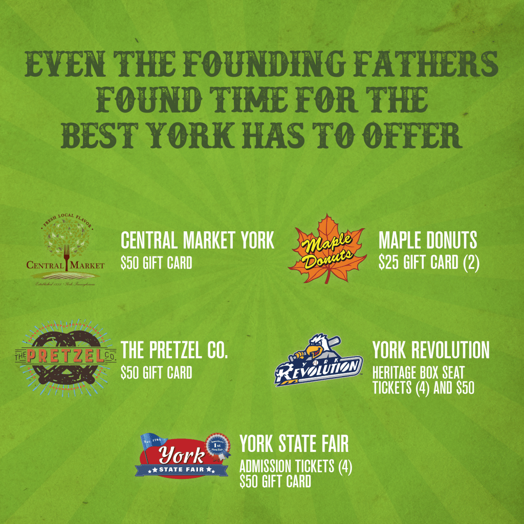 Hometown Heritage York Summer Giveaway prizes