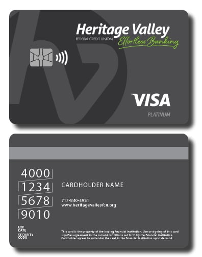 heritage valley debit card